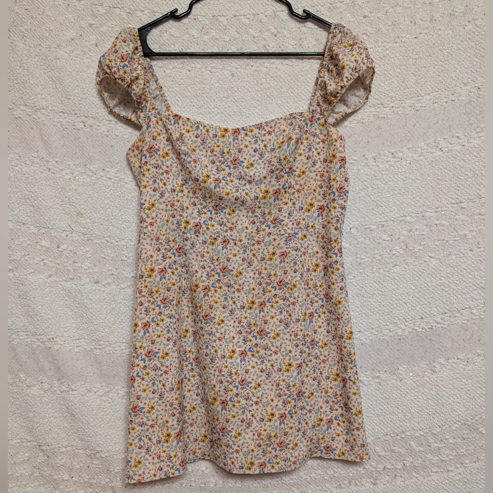 French Connection Women's Coast Floral Erin Dress Mini Dress Size 10